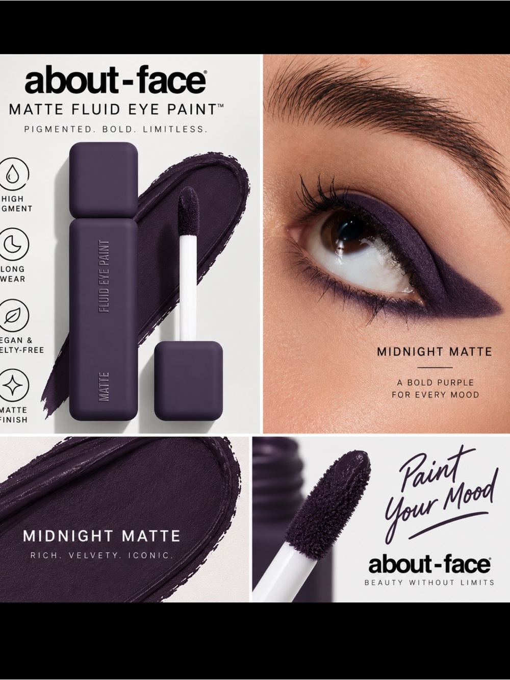 About face infinity MATTE FLUID EYE PAINT